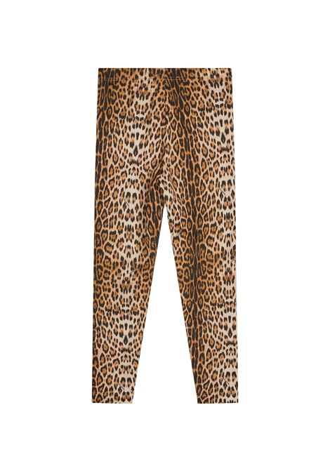 Leggings con stampa ROBERTO CAVALLI KIDS | CGA26059LEMF1GIAG.NATUR